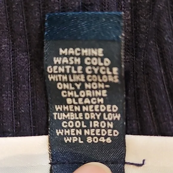 Karen Scott SPORT Navy Blue Button Down Knit Cardigan - Picture 11 of 12